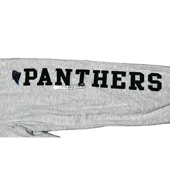 NFL Brand 47 Carolina Panthers Sweatpants Mens Size M Gray Pockets NWT 80$ MSRP - Picture 2 of 6